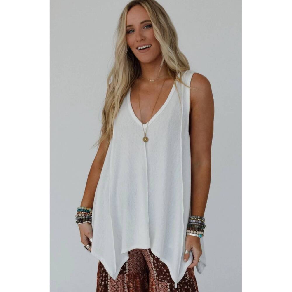 NEW THREE BIRD NEST drift away top in white